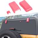 Rear Tail Door Window Hinge & Rain Wiper Nozzle Cover Fit for Ford Bronco 2021-2025+(Pink)