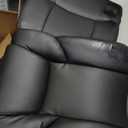 Amazon Basics Executive High Back Office Desk Chair, Adjustable Height, Tilt, Swivel, one Size, Black/Silver