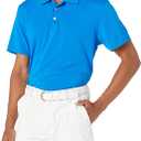 Amazon Essentials Men's Slim-Fit Quick-Dry Golf Polo Shirt - Discontinued Colors (XX-Large, Metallic Blue)