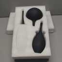 Black Ceramic Vase Modern Boho Wabi-Sabi Flower Vase Set of 3 Decorative Aesthetic Vases for Centerpieces Matte Minimalist Vases for Living Room Table Shelf Home Decor Gift