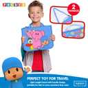 LUPPA Pocoyo Montessori Busy Board - Preschool Learning Fun with Alphabet & Numbers, Ideal Educational Travel Toy for 3-4 Year-Olds (Busy Board)