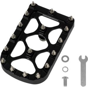 MX Style Brake Pedal Pad Foot Peg Step Plate Fit for Harley Softail FL 1986-2017 Dyna FLD 2012-2016 Touring Trike 1980-2025 Black