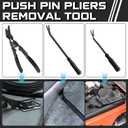 YYAYYA 330pcs Car Trim Removal Tool Set - Auto Upholstery Pry Kit with Clip Pliers, 120 Retainer Clips, Stereo Keys, Hooks. POM Plastic Dashboard Door Panel Fastener Remover (330Pcs-BLACK)
