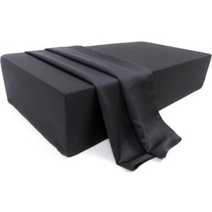 Bamboo Viscose Pillow Cube Pillowcase 24x12x5 Inch with Zipper - Sweat-Absorbent, Moisture-Wicking, Odor-Free Cube Pillow Case