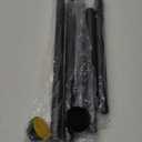 Shower Curtain Rod Adjustable 43-78 inch, 1"Diameter Spring Tension Curtain Rod No Drill, Anti-Rust Non-Slip Shower Rod, Black Shower Curtain Rod for Bathroom Tension