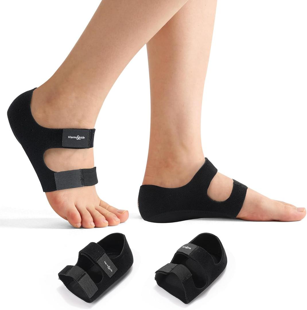 Plantar Fasciitis Relief & Arch Support Heel Cups - 2-in-1 Heel-to-Arch Support for Heel Spurs, Achilles Tendon & Foot Pain Relief for Women/Men