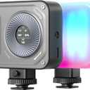 SMALLRIG Vibe P108 Pro RGB Video Light, Portable Led Camera Light for Photography, Cold Shoe Light, CRI95+, 2500-6500K, 12 Effects, Fill Light Accessories for Content Creator, Streaming, Light Gray