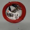 Petest 30ft Tie-Out Cable with Crimp Cover for Heavy Dogs Up to 125 Pounds Black & Red