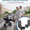 Car Seat Adapter for Stroller Compatible with Baby Jogger City Select, City Select 2, or City Select LUX Stroller Accessories Car Seat Adapter for Stroller (Black)
