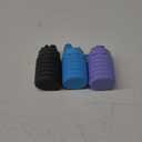 Collapsible Water Bottles Travel water bottle Sports Portable Sport Water Bottle Reusable Water Bottles Comes With Mountaineering Buckle 500ml Silicone Water-Proof Camping Water Bottle (Blue+Purple+Grey)