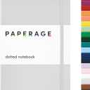 PAPERAGE Dotted Journal Notebook, (Light Grey), 160 Pages, Medium 5.6 in x 8 in - 100 GSM Thick Paper  Hardcover Journaling Notebook for Work, School & Bullet Journaling