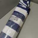 Blissun 7.5 ft Patio Umbrella, Yard Umbrella, Outdoor Market Umbrella with Push Button Tilt Crank (Blue&White)