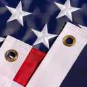 American Flag 6x10 ft: Long Lasting US Flag, Heavy Duty Nylon, Embroidered Stars, Sewn Stripes, Brass Grommets, UV Protection Perfect for Outdoors! USA Flag