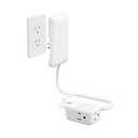 Flat Extension Cord Outlet Cover, ETL Listed, NUTICT 3 Prong Indoor Extension Cord Short 3ft, Ultra-Thin Flat Wall Plug, 13A/1625W, 900J Surge Protector, Kitchen Home Improvement Essentials, White