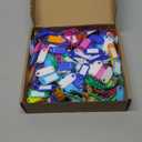 400 PCS Plastic Key Labels Tags, 10 Colors Key Ring Tags with Split Key Ring, Blank Name Tag, Clear Label Window Protective Films, Key ID Tags for Luggage.