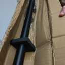 1 1/8 Inch Diameter Curtain Rods 36 to 72 Inches(3-6ft), Telescoping Heavy Duty Large Drapery Rod with Adjustable Aluminum Alloy Bracket, Solid End Caps for Windows Patio Decoration, Matte Black