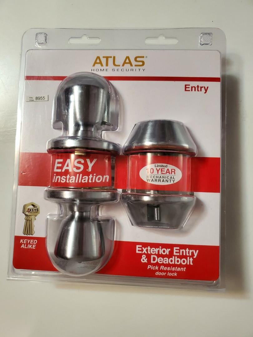 Atlas Exterior Entry & Deadbolt Pick Resistant Door Lock