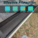 6 Inch x 210 ft Coated Steel Micro Mesh Lock-in Gutter Guard –Fit 4/5/6 Inch K Style Gutters – Snap-in Easy DIY Rain Gutter Screens Covers for Leaves – Black (70-Pack)