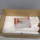 Christmas Tree Fence, Holiday Decoration White Picket Fence Plastic PVC Heavy Duty, Small Fence Panel Around Artificial Real Xmas Trees, Fence Gate to Go, Freestanding Circle Barrier for Toddler Cats