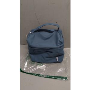 NOL Natural Organic Lifestyle Insulated Lunch Bags for Women Cooler Bag Lightweight Nylon Waterproof Lunch Box For Work (Medium(normal), Dusty blue)