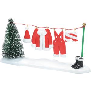 Department 56 Village Collection Accessories Ready for The Big Night Santa's Clothes Figurine, 3.1 Inch, Multicolor