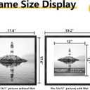 VIOLABBEY 18x18 Frame Set of 5, Black Picture Frames for 12x12 with Mat Spuare Photos Gallery Wall Frame