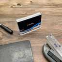 vrupin Business Card Holder for Desk - 8 Pack Acrylic Business Card Holder , Fits 30-50 Business Cards Display Business Card Stand Desktop Business Card Holders for Exhibition