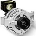 Oktiger Upgraded Alternator for Honda Crv Ex Lx Ex-l 2012 2013 2014 2.4L, Civic Si 2012 2013 2014 2015, for Acura Ilx Base 2013-2015, 12V 120Amp Clockwise 6-Groove Pulley, OE 31100-RX0-A01 11604N