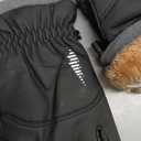 rivmount Winter Waterproof Ski Snow Warm Gloves for Women Men, Windproof Cold Weather Thermal with Touchscreen Fingers, for Running Driving Cycling Hiking Biking Outdoor Sports Daily Work (Medium, Black)