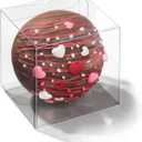 50Pack Clear Hot Chocolate Bomb Boxes Small Gift Boxes for Cupcake Candies Birthday Wedding Party Favor Boxes( 3x3x3Inches)