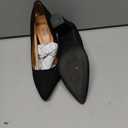 Heel World Women’s High Chunky Closed Toe Block Heels Pointed Toe Wedding Party Elegant Slip On Pumps Shoes, Size 8