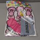 Birthday Decorations, Cute Pink Party Supplies Large Poster with 24 Pcs Bow Stickers, Pin The Bow Sticker on Cat, Cartoon Party Games for Girls Boys