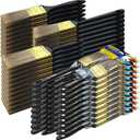 Great Andrew Paint Brushes, 30 PCS (2" 3" Flat & 2" Angled) Bulk Paint Brush Pack Multi use, Paint Brushes Set for Walls Fences Trim Home Furniture