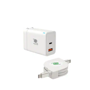 ReTrak - 70W Retractable USB-C Notebook Charger - White
