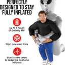 Morph Alien Costume, Silver Inflatable Alien Costume Adult, Inflatable Costumes Adult, Blow Up Costumes for Adults