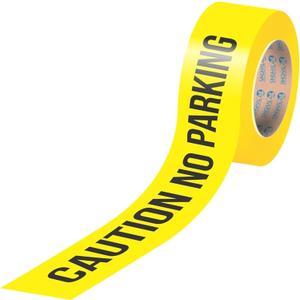SINGHAL No Parking Barricade Tape - 3 Inch x 1000 Ft | Bright Yellow Warning Tape with Bold Black Print | Waterproof Safety Tape for Parking Control, Construction & Restricted Areas