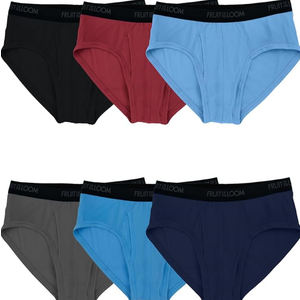 Fruit of the Loom Men's Underwear Briefs, Tag Free & Moisture Wicking, Assorted Color Multipacks L