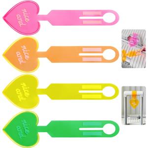 4pcs, Luggage Tags, Luggage Tag for Suitcase to Quickly Spot Luggage, Baggage Tag, Air Travel and Cruise Essentials Bag Tags with Name and Number, PVC Fluorescent Effect, Not Afraid of Losing (Universal size, Four Colors)