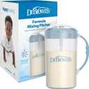 Dr. Brown's Infant Formula Mixing Jug with Adjustable Cap, Lockable Lid and Drip Spout, 32 oz, BPA Free, Blue