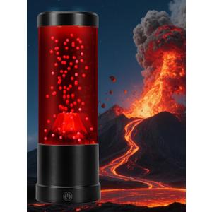 Volcano Eruption Lamp Science Kit 7 Color Changing Night Light with USB Power, 10" LeakProof Sensory Lamp for Classroom Bedroom Decor, Mood Lighting Novelty Gifts for for Adults Boys Girls