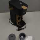 Tastyle Single Serve One Cup Coffee Maker, for K Cups and Grounds, Mini Coffee Maker with Portable Handle, 6 to 12 Oz Brew Size, for Travel, Camping, Office, RV and Dorm, 120V, Black and Gold