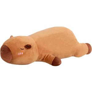FFxiong 24 Inch Capybara Stuffed Animal Large Soft Body Plush Toy Pillow Cute Plushies Kapibala Big Doll Gift for Kids Boys Girls Birthday Valentines Christmas