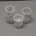 DRomance Silver Snowflake Flameless Flickering Candles Battery Operated with 6H Timer, 3 Pack Real Wax Warm Light LED Pillar Candles Dinner Tabletop Holiday Centerpiece Decor 3" x 6"