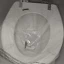 Mayfair Bennett Toilet Seat with Chrome Hinges, Slow Close Wood Seat, Secure Metal Hinges, Easy Install, Made in USA, Round, White