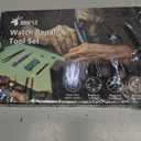 JOREST Watch Repair Kit for Battery Replacement & Link Removal, Resizing &Opener, Watch Repair and Cleaning Screwdriver Set, Wrench Back Remover, Spring Bar Tool