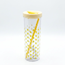 Plastic Sipper & Straw Lemon Edition