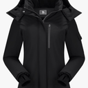 CAMEL CROWN Women's Ski Jacket Waterproof Warm Coat Winter Fleece Snow Coat Hooded Snowboarding Jacket size M