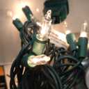 Novelty Lights 5 Feet 20 Bulbs Vintage Short Mini Light String, Clear Bulbs on Green Wire, 4-Inch Spacing Fairy Lights, Connectable End-to-End, UL Listed for Indoor/Outdoor