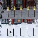 ILLUMINEW Outdoor Christmas Decorations, Solar Christmas Pathway Lights, Set of 5 Waterproof Landscape LED Lights for Yard Lawn Patio Walkway Decor (5PCS-Warm White-Tree)