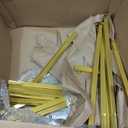 Asee'm 6.6FTx6.6FT Gold Wedding Arch Backdrop Stand Square Metal Rectangular Arch Frame for Ceremony Party Birthday Bridal Baby Shower Anniversary Arbor Balloon Decoration